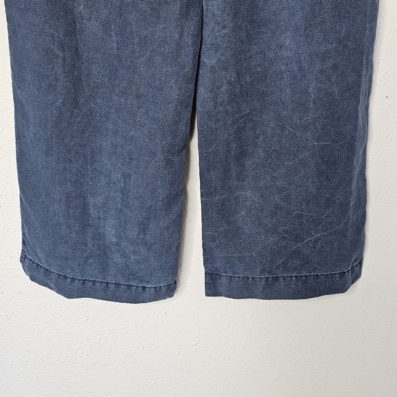 Brax Feel Good Maine Wide Leg Pants Womens 32 Wide Leg Blue Chambray Denim - Picture 9 of 11